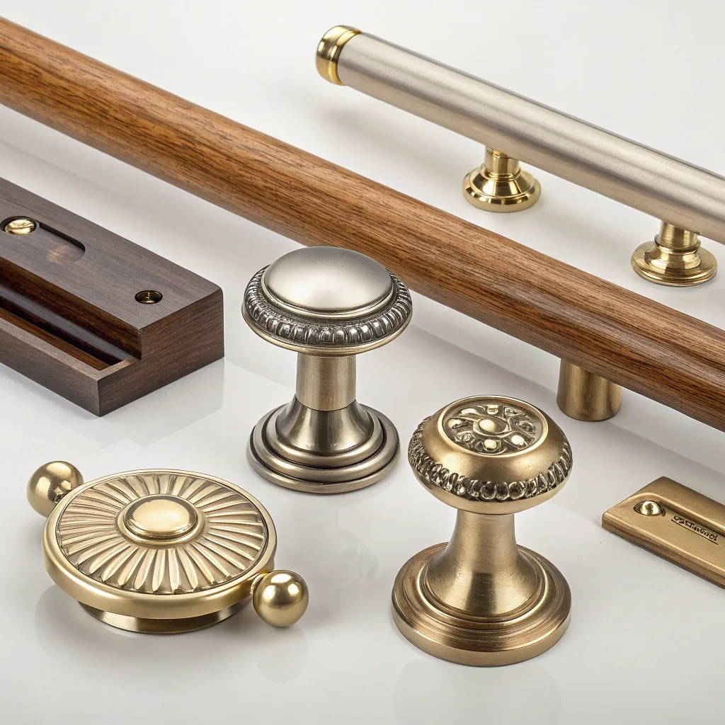 Elegant furniture hardware and materials